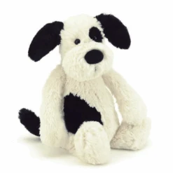 Jellycat - Bashful Black & Cream Puppy -Temptation gifts JellycatBashfulBlack CreamPuppy Huge