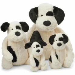 Jellycat - Bashful Black & Cream Puppy