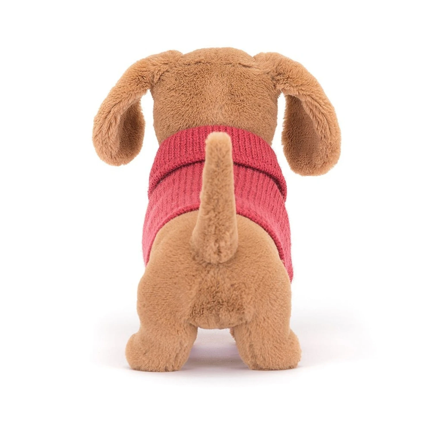 Jellycat Sausage Dog With Pink Sweater 3 Jellycat Sausage Dog With Pink Sweater - Image 3