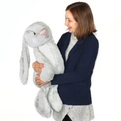 Jellycat Really Big Bashful Silver Bunny -Temptation gifts jellycat barb1bs bashful silver bunny really big lifestyle 2