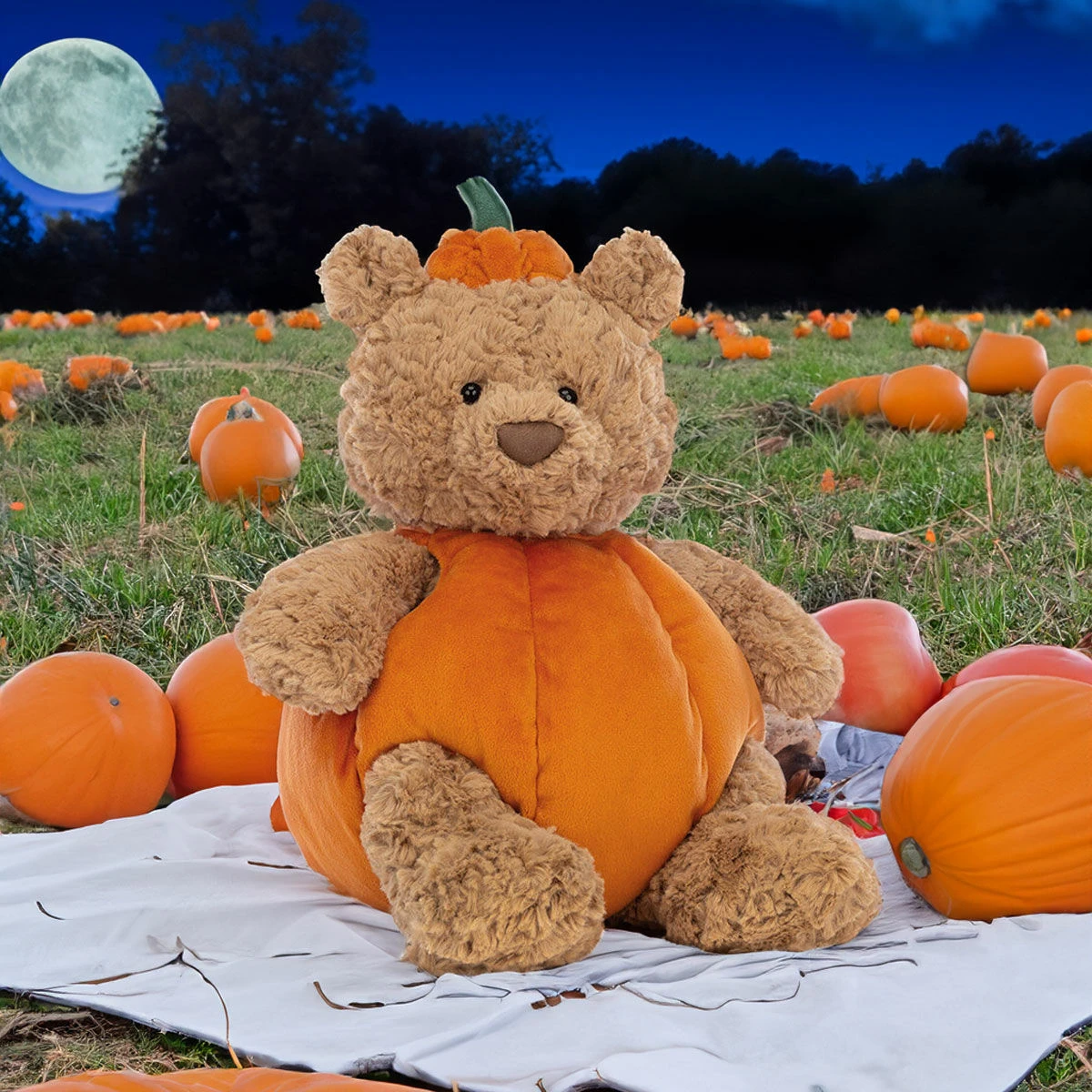Jellycat Bartholomew Bear Pumpkin 3 Jellycat Bartholomew Bear Pumpkin - Image 3