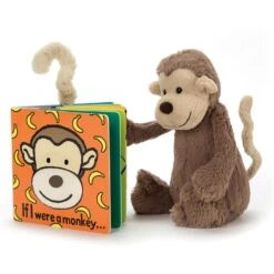 Jellycat If I Were A Monkey Hardback Book -Temptation gifts jellycat bb444m if i were a monkey book 4