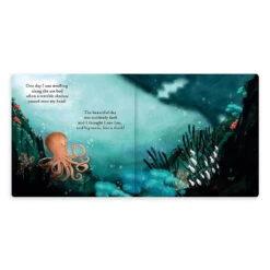 Jellycat The Fearless Octopus Hardback Book -Temptation gifts jellycat fearless octopus book bk4fo 1