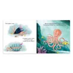 Jellycat The Fearless Octopus Hardback Book -Temptation gifts jellycat fearless octopus book bk4fo 2